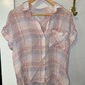 XS Rails Plaid SS Button Down